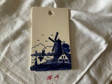 Porzellan Schneidebrettchen mit Windmühle