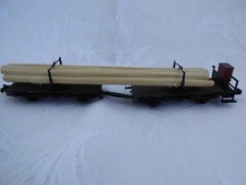 Fleischmann Drehschemel - Doppelwagen mit Bremshaus und Ladung Spur N Gebraucht