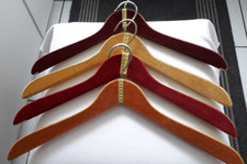 4 Stück Kleiderbügel Samt Brokat