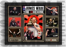 James Wade The Machine PDC Darts A4/A3 Memorabilia/Sammlerstück signiert #325