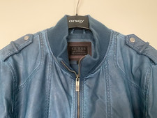 Guess Herren Jacke Lederjacke