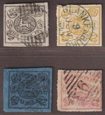 BRAUNSCHWEIG 13-16 A, Wappen Durchstich 16 komplett.sauber gestempelt, 4080,-€