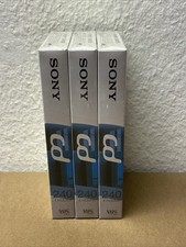 3x Sony 240 Minuten 4 Stunden VHS Leer Videokassetten E-240CDG - NEU