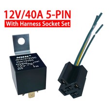 KFZ Relais 12V 40A Mit Sockel Öffner Schließer Auto Umschaltrelais Wechselrelais