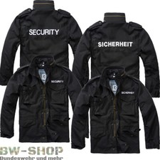 BRANDIT M65 JACKE MIT AUFSCHRIFT SECURITY O. SICHERHEIT GESTICKT SECURITY JACKE