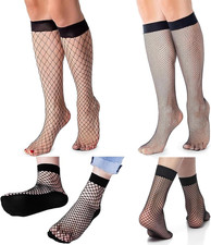 Kniestrümpfe Damen Netz