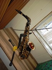Schönes, gebürstetes Altsaxophon, voller warmer Klang, ideal für Einsteiger