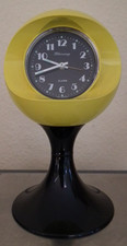 Blessing Design Kugel  Wecker Kugeluhr  gelb  1970er 70er Space age Sputnik top