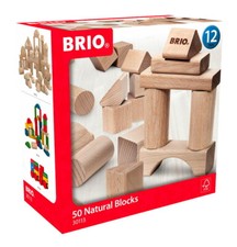 Brio Kleinkindwelt Holz Bausteine Natur Holzbausteine 50 Teile 30113