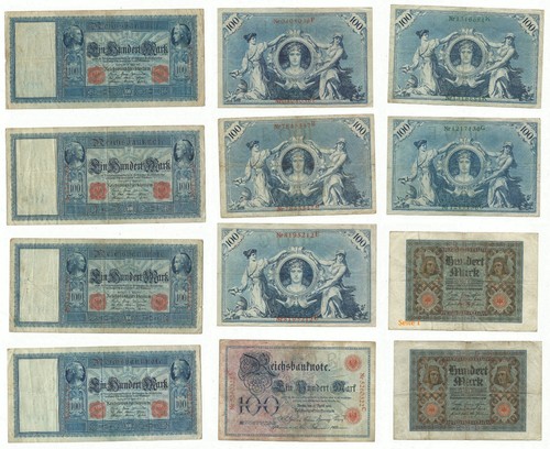 Reichsbanknoten ein hundert - ein,