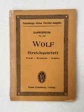 Noten. Wolf. Streichquartett