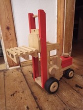Gabelstapler Spielzeug Holz mit Funktion für Kinder