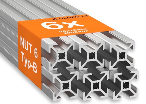 Aluprofil 20x20 nut typ b - aluprofil, typ-b