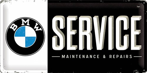 Bmw service blechschild 50 - blechschild,,