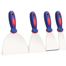 Malerspachtel, Spachtelset, Edelstahl, Kunststoffgriff, 4-teilig, Profi Putty...