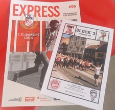 Programm + Fanzine Rot-Weiß Erfurt - 1.FC Lok Leipzig 5.10.25 Regionalliga NO