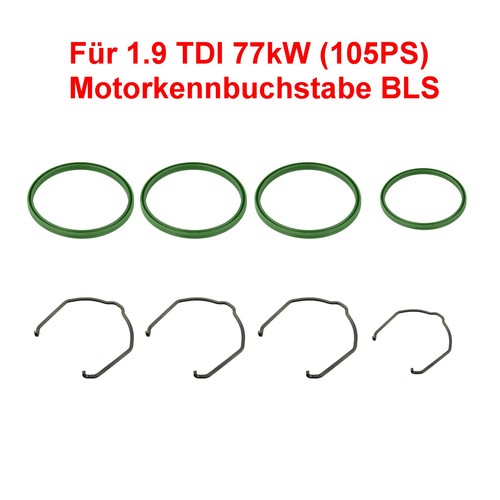 Ladeluftschlauch dichtungssatz - ladeluftschlauch,