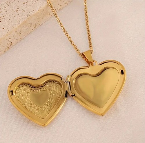 Goldene herz medaillon - goldene,