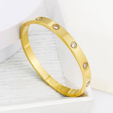 Love bracelet cubic zirconia
