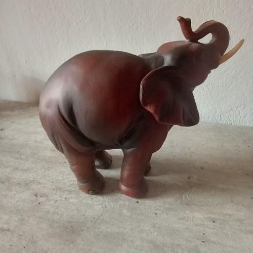 Elefant figur holz braun - elefant,