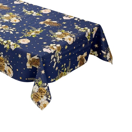 Wachstuch tischdecke blau - wachstuch,