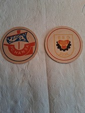 2 DDR Bierdeckel  FC Hansa  - BSG Suhl