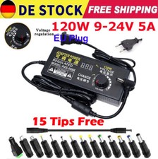 9V-24V 5A 120W Verstellbarer Netzadapter,Einstellbares Netzteil AC DC Adapter