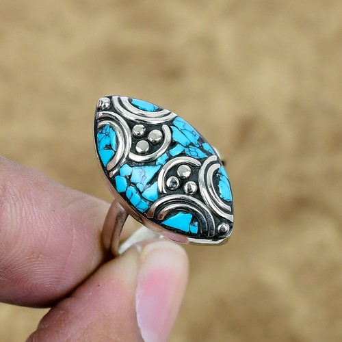 Türkis verstellbarer ring 925 - türkis,