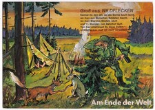 AK Gruß aus Wildflecken, Am Ende der Welt, Gedicht, unversandt
