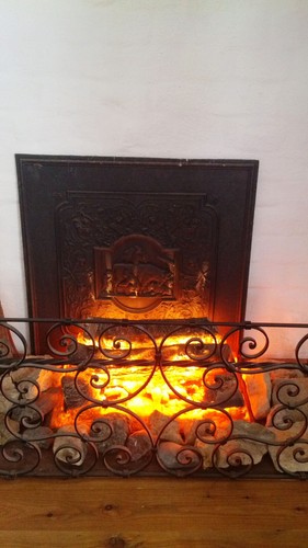Antike gußeiserne ofenplatte - gußeiserne,