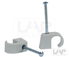 100 Stück Kabelschellen Nagelschellen 4 - 14mm Nagellänge wählbar