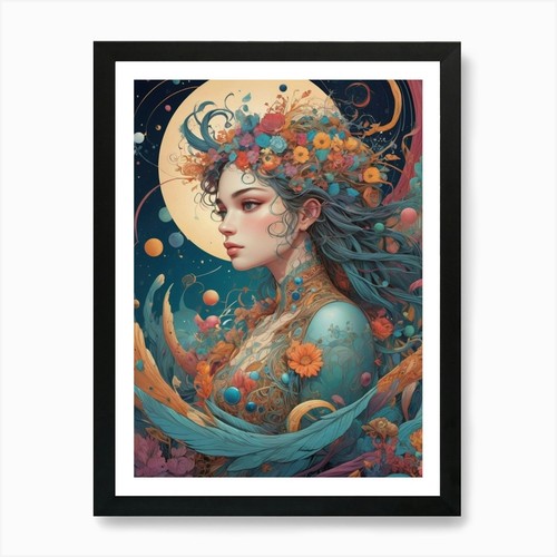 Mädchen mit blumen - blumen, 2