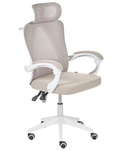 Bürostuhl stoff mesh beige - stoff,
