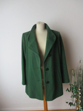 Erich Fend Damen Kurzmantel Gr. 38 grün Schurwolle-Polyamid-Kaschmir