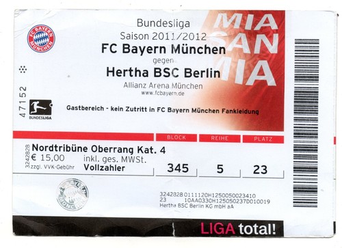 Ticket bayern münchen - bl,