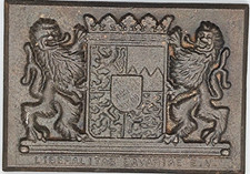 Vintage Gusseisen Platte mit