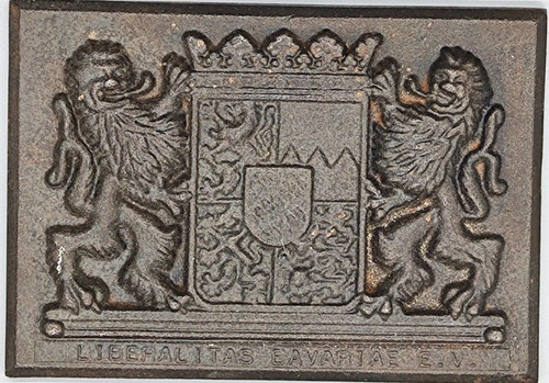 Gusseisen reliefplatte wappen - gusseisen,