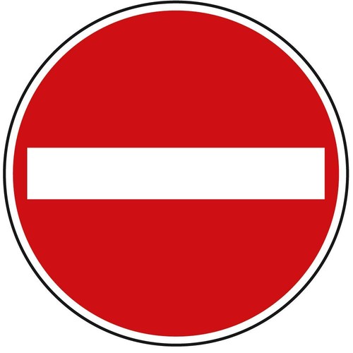 Verbot der einfahrt - einfahrt, 267