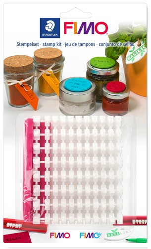 Fimo stempelset aus - stempelset, kunststoff