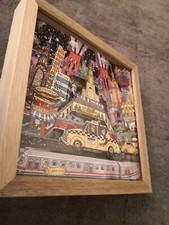 Charles Fazzino "THE CITY!" 3D Bild mit Glitzer Pop Art - Akazie