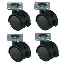 4 Stück 40 mm Möbelrolle, mit Bremse Lenkrolle Transportrolle Stuhlrolle