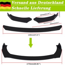 Universal Vorne Stoßstange Spoiler Frontlippe Splitter Frontschürze Für BMW Benz