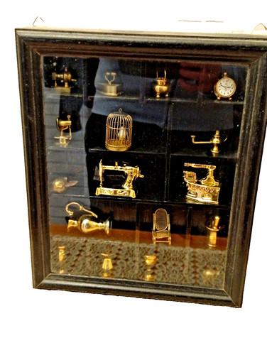 Setzkasten messing miniatur - messing,