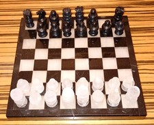 Altes Marmor Schachbrett