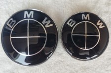 Emblem 82mm 74mm Für BMW Blau