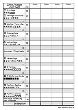 Großer Spielblock verwendbar für Phase 10 Würfelspiel