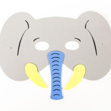 Moosgummi-Masken Dschungel, 6 Stück