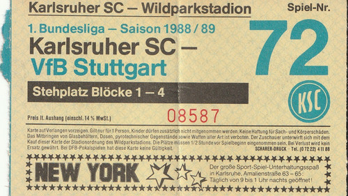 Ticket karlsruher vfb - ticket,