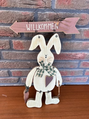 Willkommen holzfigur - „willkommen“,
