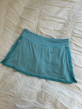 Türkis-blauen Stretchy Vintage Nike 2000er Tennisrock Gr. M